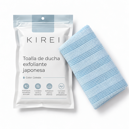 KIREI Body Towel - Toalla de Ducha Exfoliante Japonesa