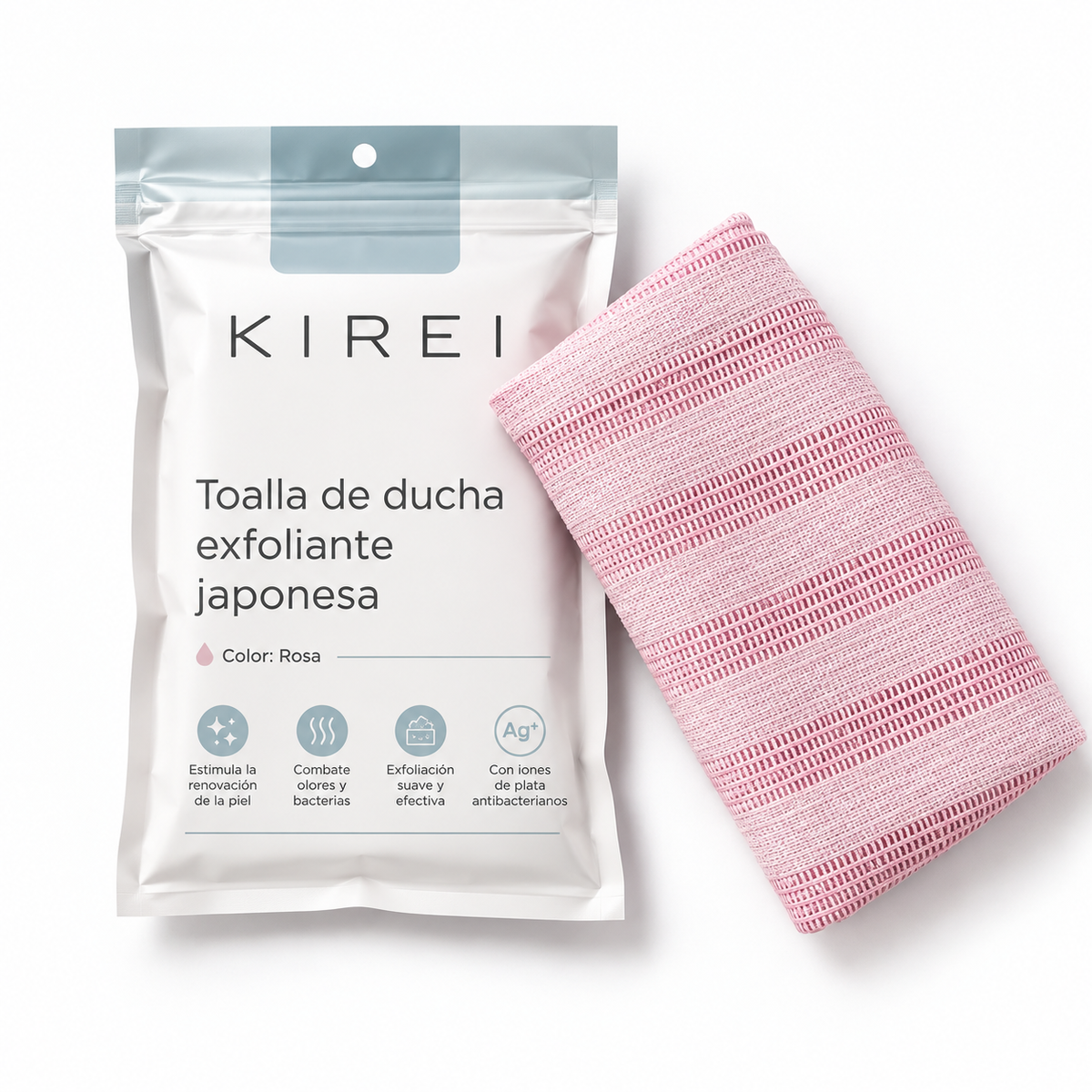 KIREI Body Towel - Toalla de Ducha Exfoliante Japonesa