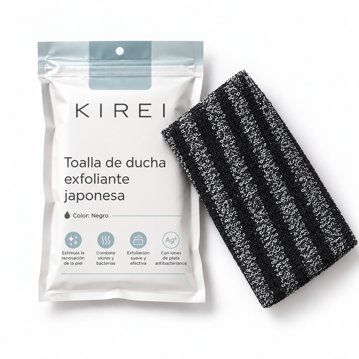 KIREI Body Towel - Toalla de Ducha Exfoliante Japonesa