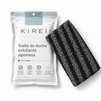 KIREI Body Towel - Toalla de Ducha Exfoliante Japonesa